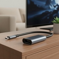4K USB-C to HDMI Adapter, USB 3.1 Type-C Male to HDTV Female Cable for Tablets Penyesuai 4K USB-C ke