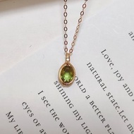 亞歷山大變色石項鍊 變色石吊墜 14KGF手工鑲嵌雙色寶石