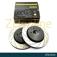 PROTON EXORA BOLD TURBO - NYCO FRONT DRILLED SLOTTED RACING BRAKE DISC ROTOR (2PCS) NY-01-DF8022-P+