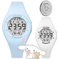 Sanrio Kids Smart Digital Wrist Sports Watch for Ladies Women Watch Waterproof Water Proof Cinnamoroll Original Bracelet Watch with Alarm Clock
