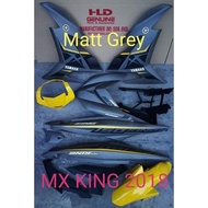 HLD Cover Set Y15ZR V1 V2 Matt Grey/Yellow MX KING 2018 (Matte GY/RYC1) Airbrush Sticker Tanam Coverset