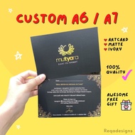 POSTCARD A6 A7 PRINTING CARD (TQ Card / Wedding Card / Kad Kahwin / Loyalty Card)