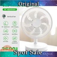 IBS [SG Stock] USB Fan Desktop Fan Table Fan Rechargeable Mini Fan Folding USB Fan Portable Fan For Office Home Desktop Fan