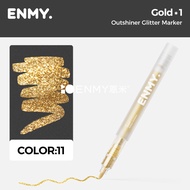 ENMY Glitter Acrylic Marker Edisi Emas & Perak
