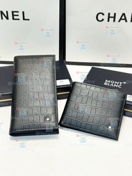 MONTBLANC 萬寶龍錢包 真皮皮夾卡包  黑色  尺寸長19x10 短12x10  萬寶龍 5