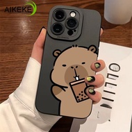 Cute Fur Capybara Phone Case For Realme Q5i Q5X Q3 Pro Carnival Q3i Q3S Q3T Q2i Q 3 Pro C15 C12 C11 