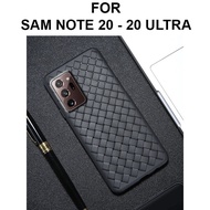 Soft Case Samsung Note 20 - Note 20 Ultra Casing Cover Bothayu Woven - Note 20 Blue
