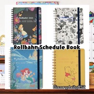 日本 Disney Disney 2022 Rollbahn Schedule book 手帳B6 預訂 Belle  princess Ariel winnie the pooh Alice Mic