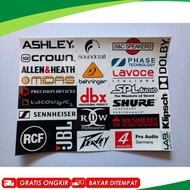 NEW COD SOUND SYSTEM STICKERS CONTENTS 34 / 24 PREMIUM WATERPROOF VYNIL STICKERS || ASHLEY SPL RCF P