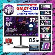 Cooler Master GM27-CQS 27" 2K WQHD Curved Gaming Monitor (VA, 2K WQHD, 170Hz, 0.5ms) CM PC Screen De