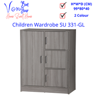 Von Bonjour 5 Doors Almari pakaian kanak-kanak/5 pintu children wardrobe cabinet Oxford almari baju 