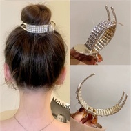 Korean hair clip with 3 teeth studded with super luxurious sparkling stones (large size 8cm) HL0013