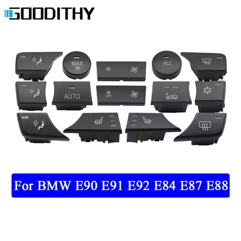 Car Dash Air Conditioning AC Climate Control Button Seat Adjust Switch Cover Cap For BMW E81 E82 E87