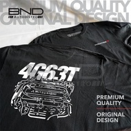 MESIN Mitsubishi Lancer Evo IV 4G63T Engine T-Shirt - Lancer T-Shirt Lancer Evolution 4 T-Shirt
