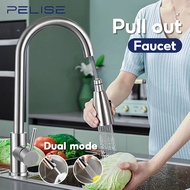 Pelise 360 Degree Rotatable Kitchen Pull Out Faucet With Sprayer Sink Kitchen Tap Sink