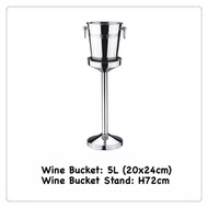 One Set Wine Champagne Bucket Stand Bucket With Stand.