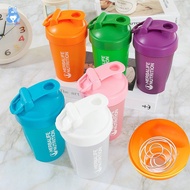 The Most Colorful 6 Colors Shaker Cylinder Glass With 304 Stainless Steel Ball Water Bottle​ Protein