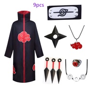 ₪﹍┇Naruto Cloak Akatsuki Organization Cloak Japanese Fourth Generation Cloak Anime Costume Naruto Ne