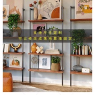gepNordic Wall-Mounted Bookshelf Wall-Mounted Living Room TV Wall Decorative Shelf Shelf Display Shelf Storage