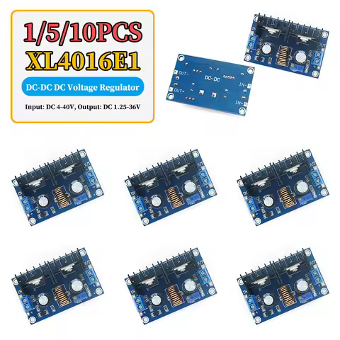 1-10PCS XL4016 PWM Adjustable 4-36V To 1.25-36V Step-Down Board Module Max 8A 200W DC-DC Step Down B