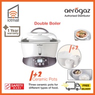 [Local Seller] Aerogaz 2.2 Litre Double Boiler (1 + 2 Pot) - AZ-228DB