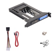 Aluminum Alloy PCI Slot Mobile Rack Support 2.5 Inch SATA HDD SSD for PC Expansion Slot SATA3 6Gbps