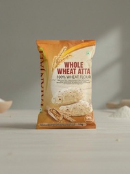 Patanjali Whole Wheat Atta- 5Kg (100% Wheat Flour and 0% Maida) (Product of India)