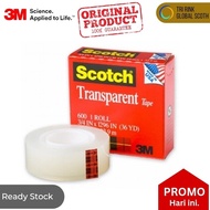 3M Scotch Transparent tape 600 Refill Roll