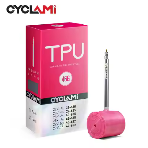 CYCLAMI Ultralight Bike Inner Tube 29 Inches MTB Bicycle TPU Material Tire 45/65mm French Valve For 