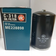 Vic Oil Filter C-318 for Mitsubishi Canter 4M51 Made in Japan Engine Oil Filter