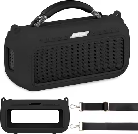 Silicone Cover Case and Shoulder Strap for Bose SoundLink Max Portable Speaker Accessories(case only