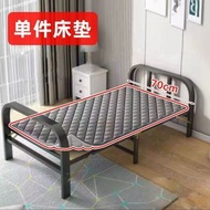 實木折疊床單人床家用硬板床簡易拼接床鐵藝鋼木床成人床