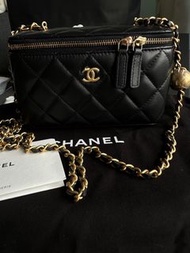 Chanel 🔳 現貨 金球長盒子經典黑