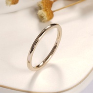 CxsJeremy Solid 14K 585 Yellow Gold Wedding Band Classic Wedding Band Bridal Stacking Matching Promi