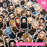 16 PCS Stickers 8 Bit Game of Thrones 01PIXEL