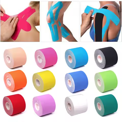 5m Kinesiology Wrap Tape Muscle Pain Relief Waterproof Sports Recovery Athletic Tape Strapping For T