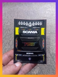 Stiker headlamp dan Livery Scania skylander r25 aksesoris miniatur bus plastik rkc