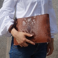 20233D Three-Dimensional Python Pattern PUA4 Clutch Bag Female Envelope Bag Clutch Bag Wrist Bag Fil