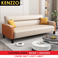 พร้อมส่ง! Kenzzo :โซฟา โซฟา2ที่นั่งโซฟา3ที่นั่ง โซฟาหนัง เรียบหรู คลุมด้วยหนัง PVC ผิวสัมผัสนุ่ม Vic
