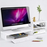 Smart Life - 電腦顯示器增高架/ 顯示屏加高架/ 電腦桌面整理架/ 辦公桌收納架/ 文具鍵盤收納架 - 2段高度調節 (一件裝) - SET A