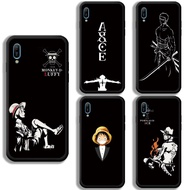 One Piece Huawei Y5P Y5 2018 y6 Pro y6P y6s 2019 y6 Prime 2019 Phone Case Black Colors Solid Silicone Cases Protection Cover