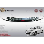 ♕✖✙TOYOTA VIOS GENERATION 4 2019 2020 2021 REAR DIFFUSER/REAR BUMPER DIFFUSER BLACK THAILAND