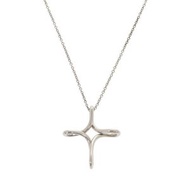 蒂芬妮開口十字架純銀項鍊 0905 [二手] TIFFANY & Co.