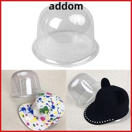 ADDOM Baseball Hat Display Rack, Brimless Cap Inner Support Bucket Hat Storage ,  Transparent Cover 