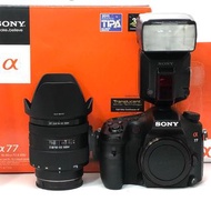 Sony A77 +16-50mm F2.8 + HVL-F56AM 罕有超新淨 包裝全齊 手快有 歡迎Trade in