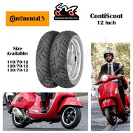 CONTINENTAL Contiscoot Tyre Tayar Scooter 12 Inch Tire Tubeless Vespa, NMAX, Vario, ADV