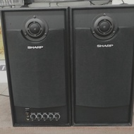 speaker active sharp cbox asp250bl audio karoke sharp