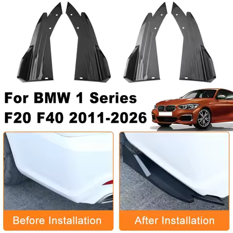 Car Rear Bumper Spoiler Lip Diffuser Side Skirt Splitter Wrap Angle Anti-Crash Protection For BMW 1 
