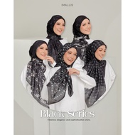 SG STOCK | IMALLIS Black Series cotton voile square hijab tudung bawal tudung fazura