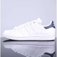 HITAM PUTIH Adids STAN SMITH PREMIUM sneaker sneakers Shoes Newest White Black Color Leather Sole Bo